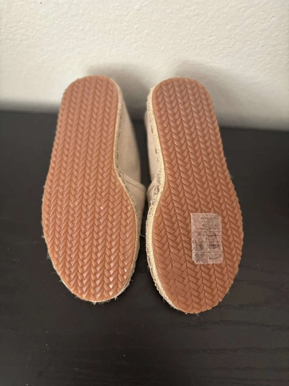 H&M Kids Slip-On Espadrille Shoes in Light Beige